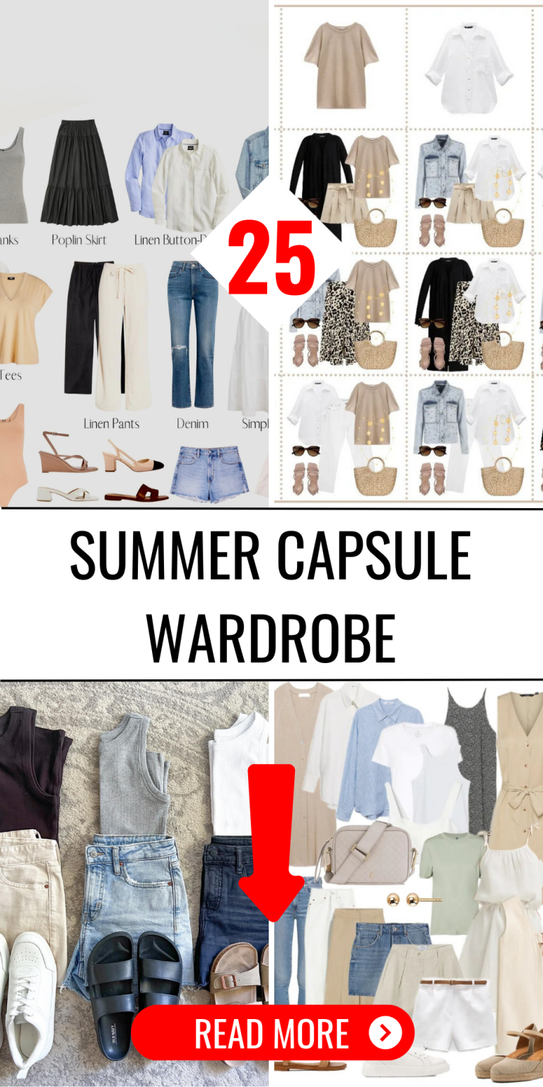 25 Must-Have Pieces for Your 2024 Summer Capsule Wardrobe - Your Guide ...